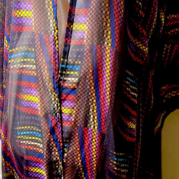 Oversized Kimono Multi-color Print - Picture 7 of 8